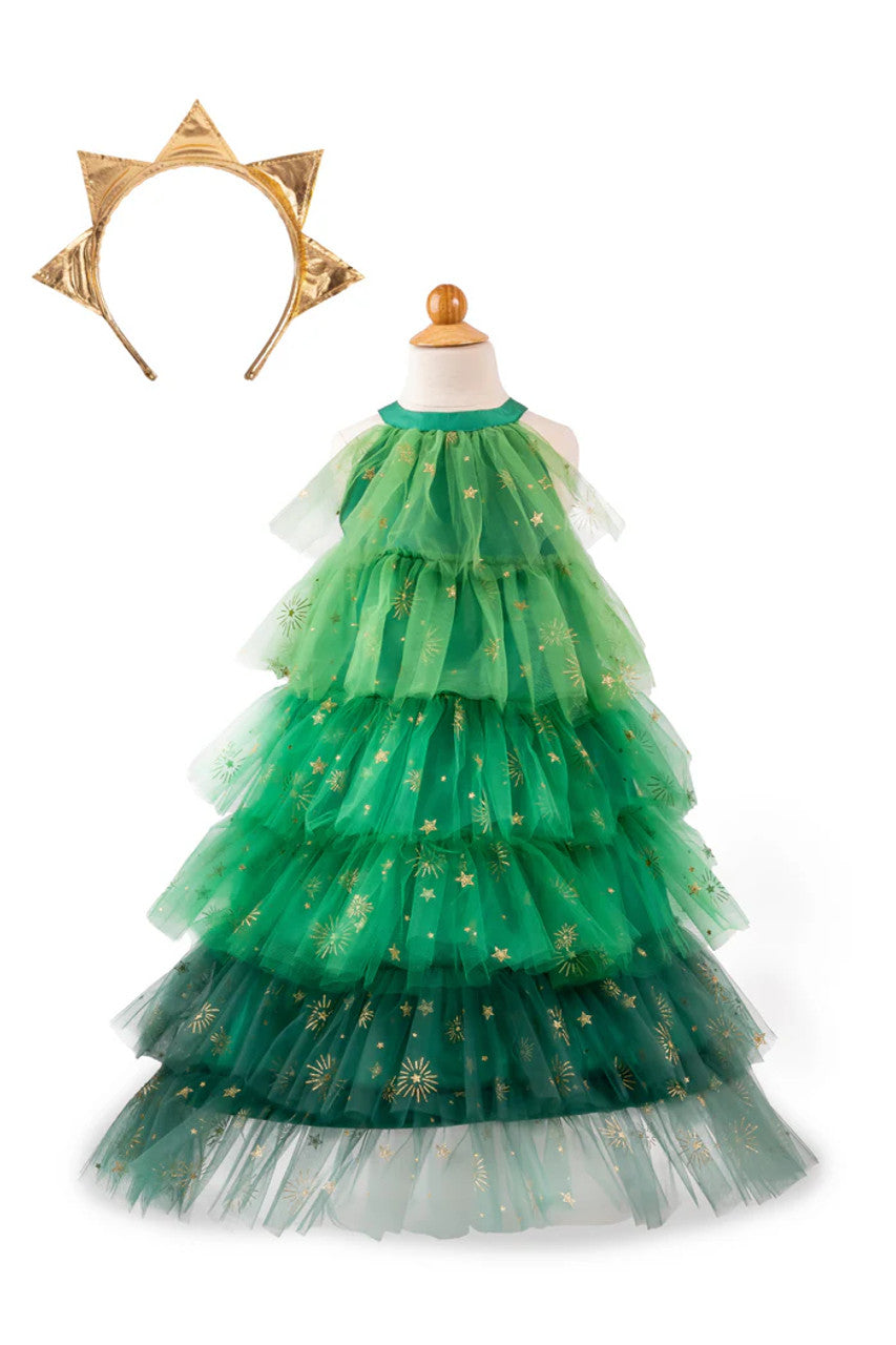Christmas Dress w/Headband Size 3-4