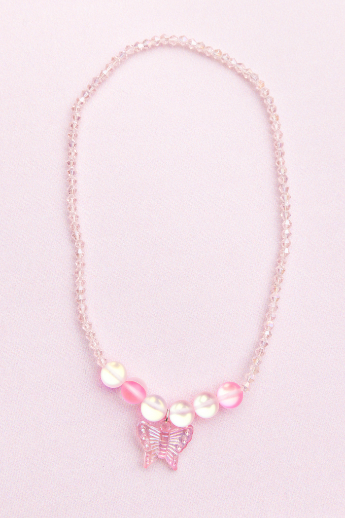 Boutique Holo Pink Crystal Neck