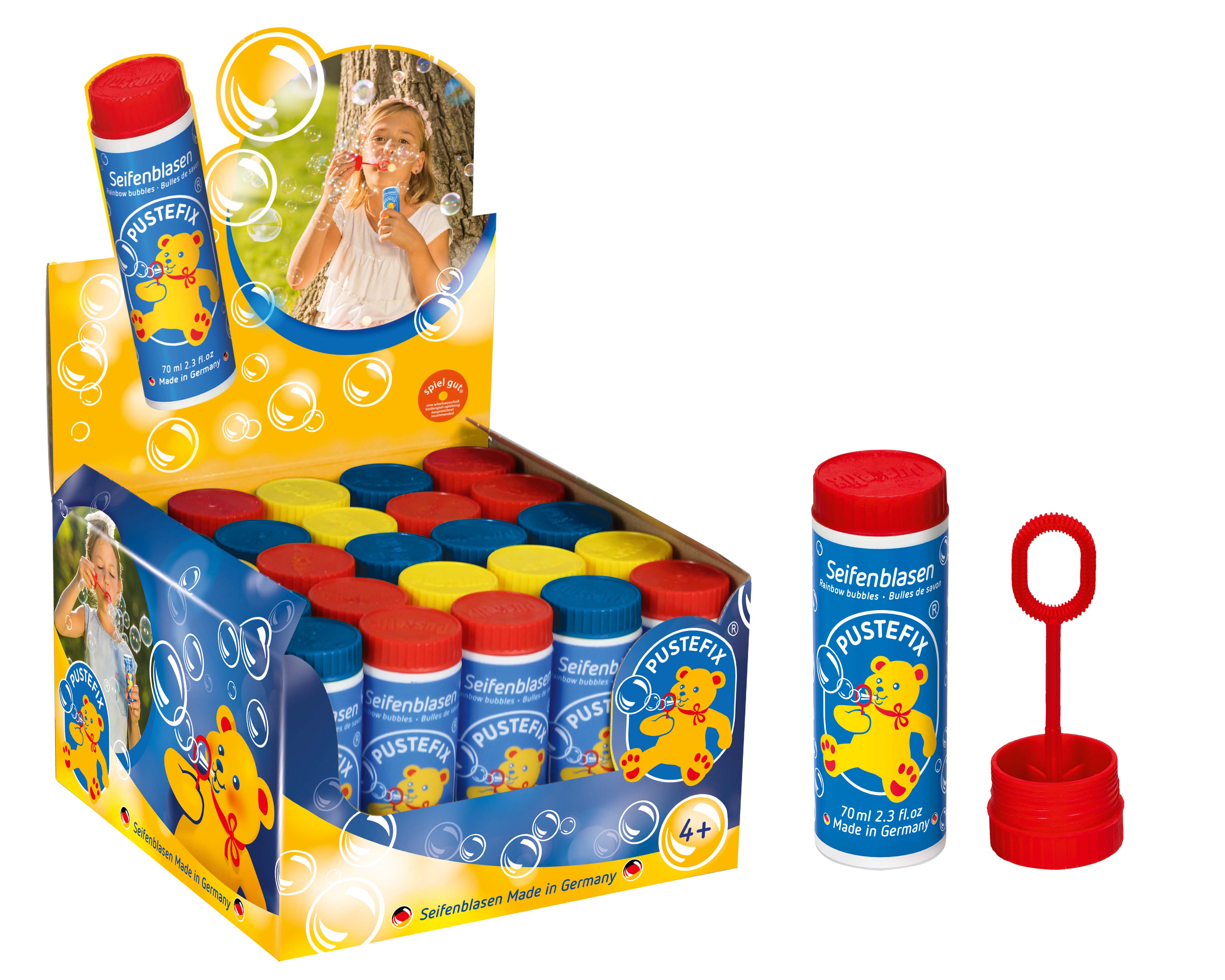 Pustefix Bubble Tube with Wand - 70 ml/2.3 oz