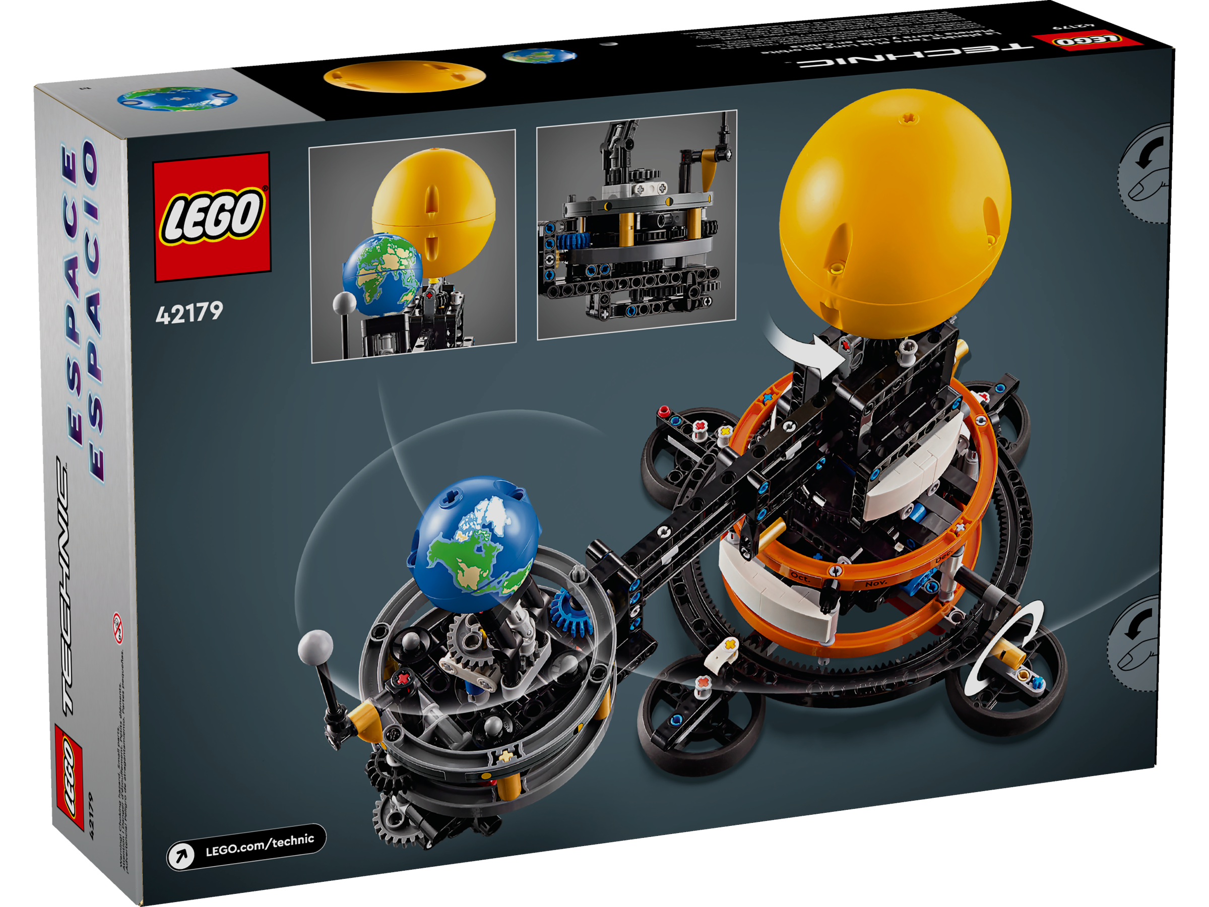 LEGO Planet Earth and Moon in Orbit