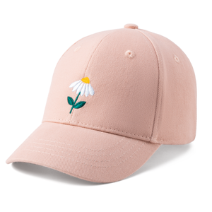 Baseball Hat - Pink Daisy Patch (6/7y)
