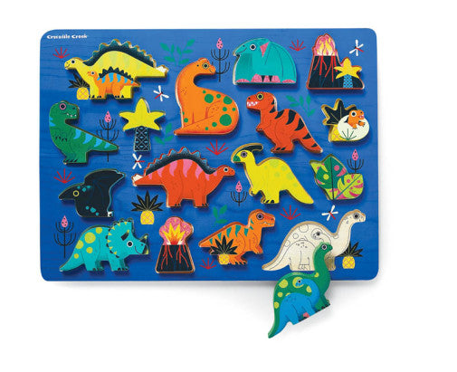 Let's Play Dino - Wood Chunky Puzzle