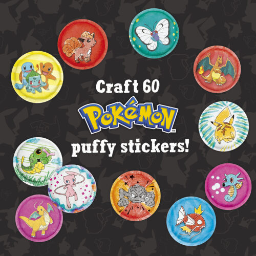 Pokemon Color-in 3D Puffy Stickers