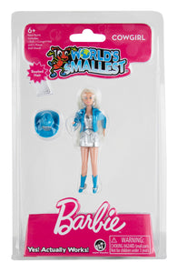 World Smallest Barbie Cowgirl on Rollerblades