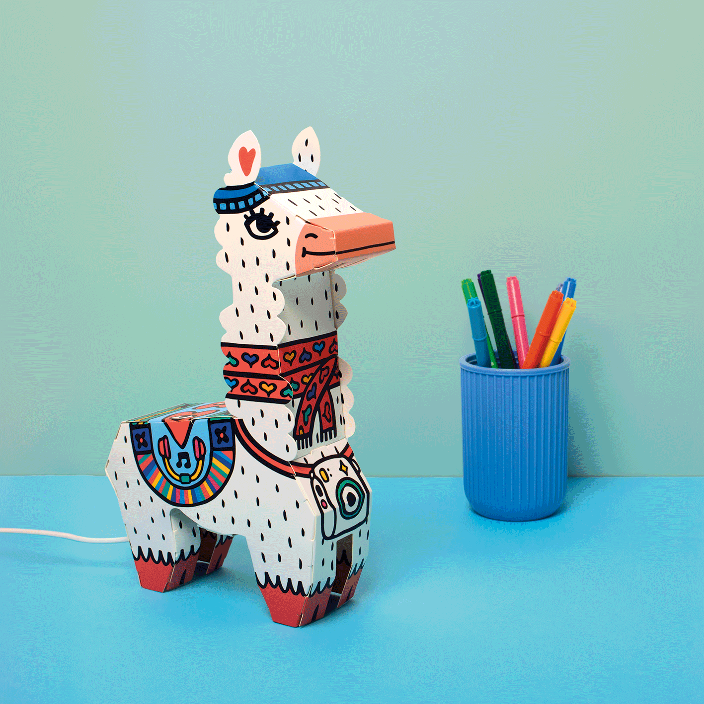 3D LED Art & Craft Lamp - Llama