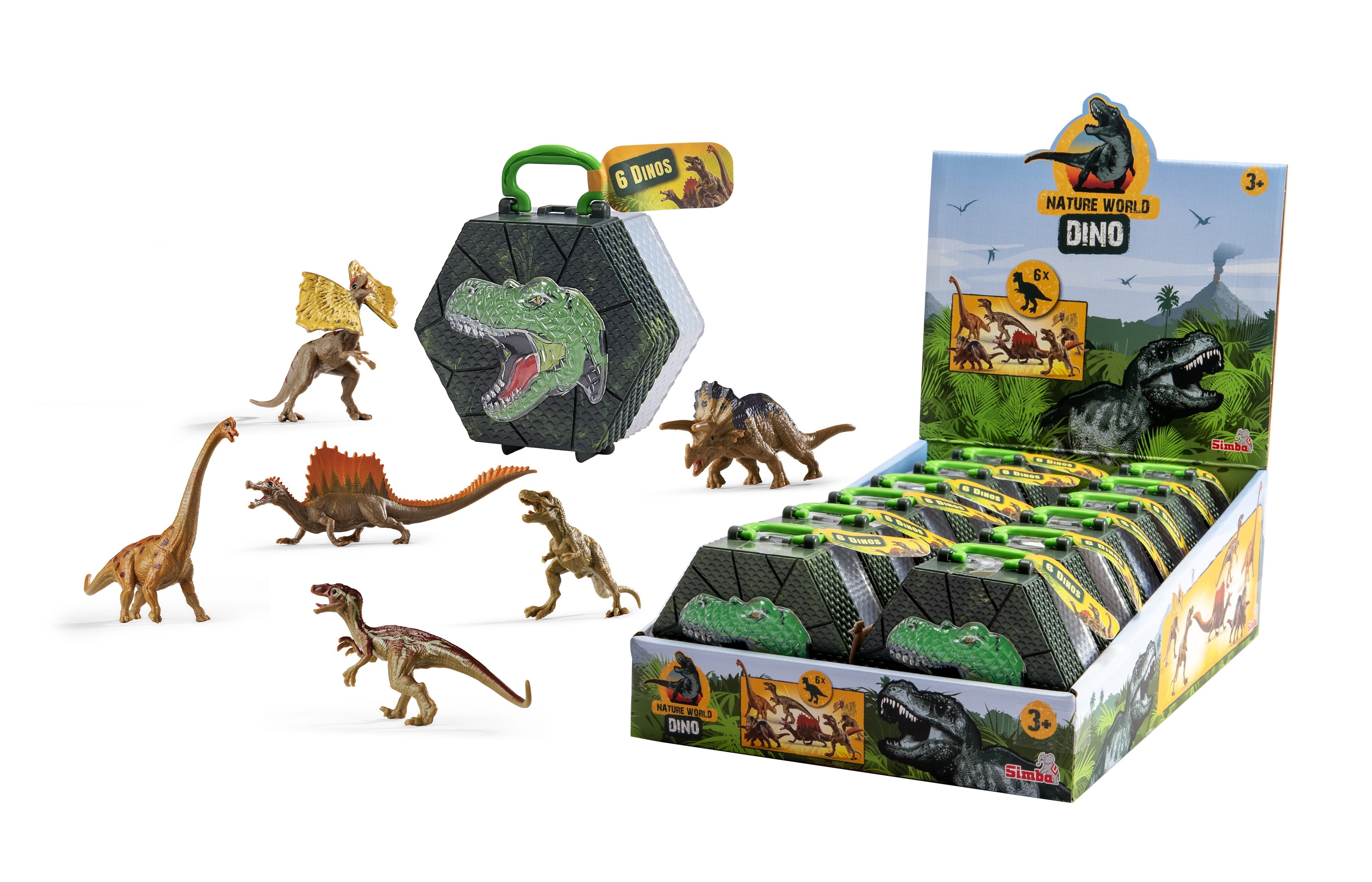 Simba Dickie Dinosaurs in Carry Case