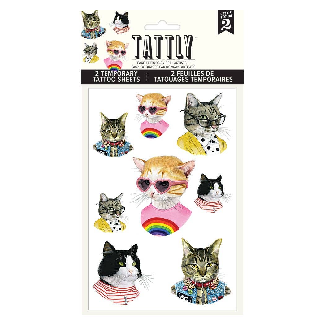 Tattoo Sheet - Cat People