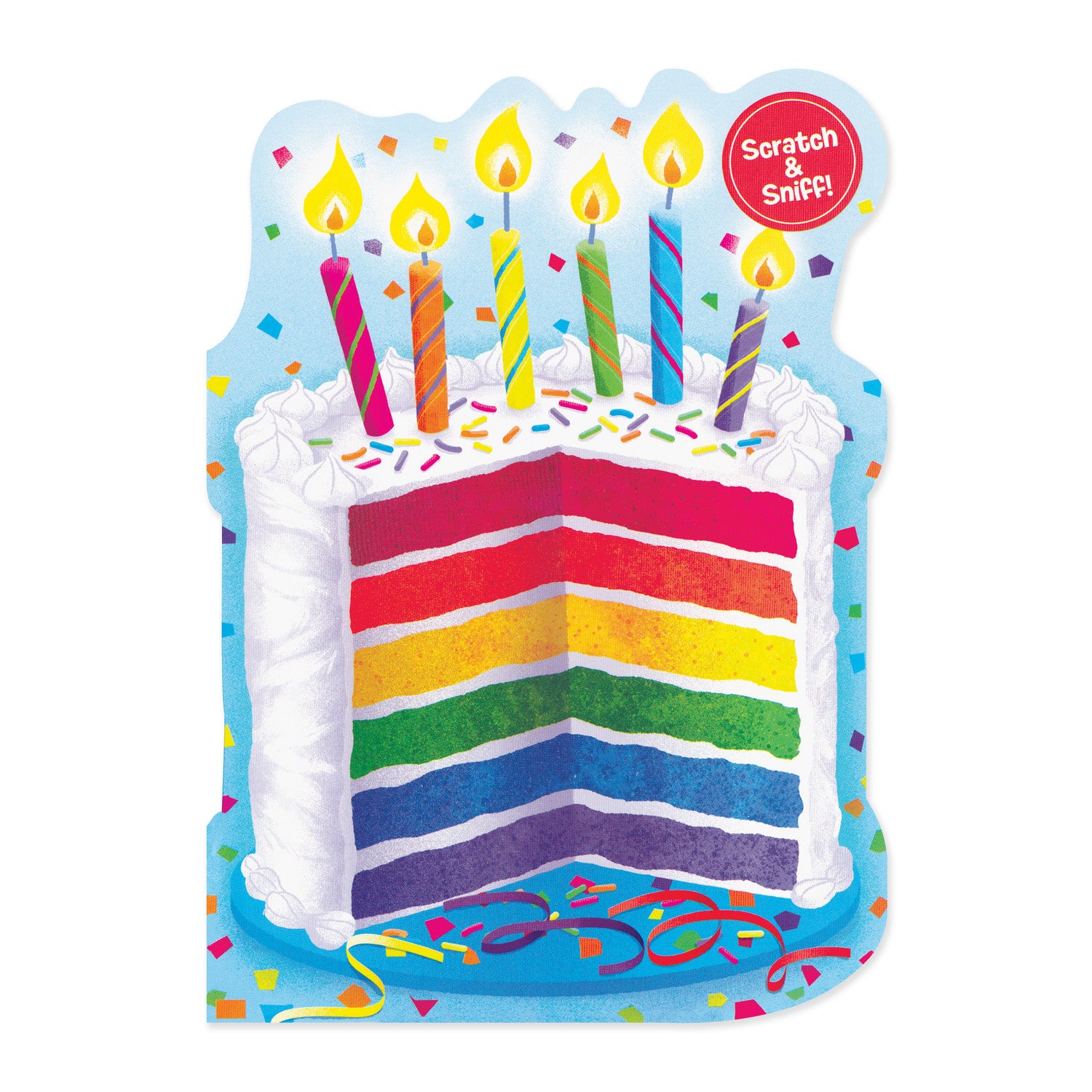 Rainbow Cake Card