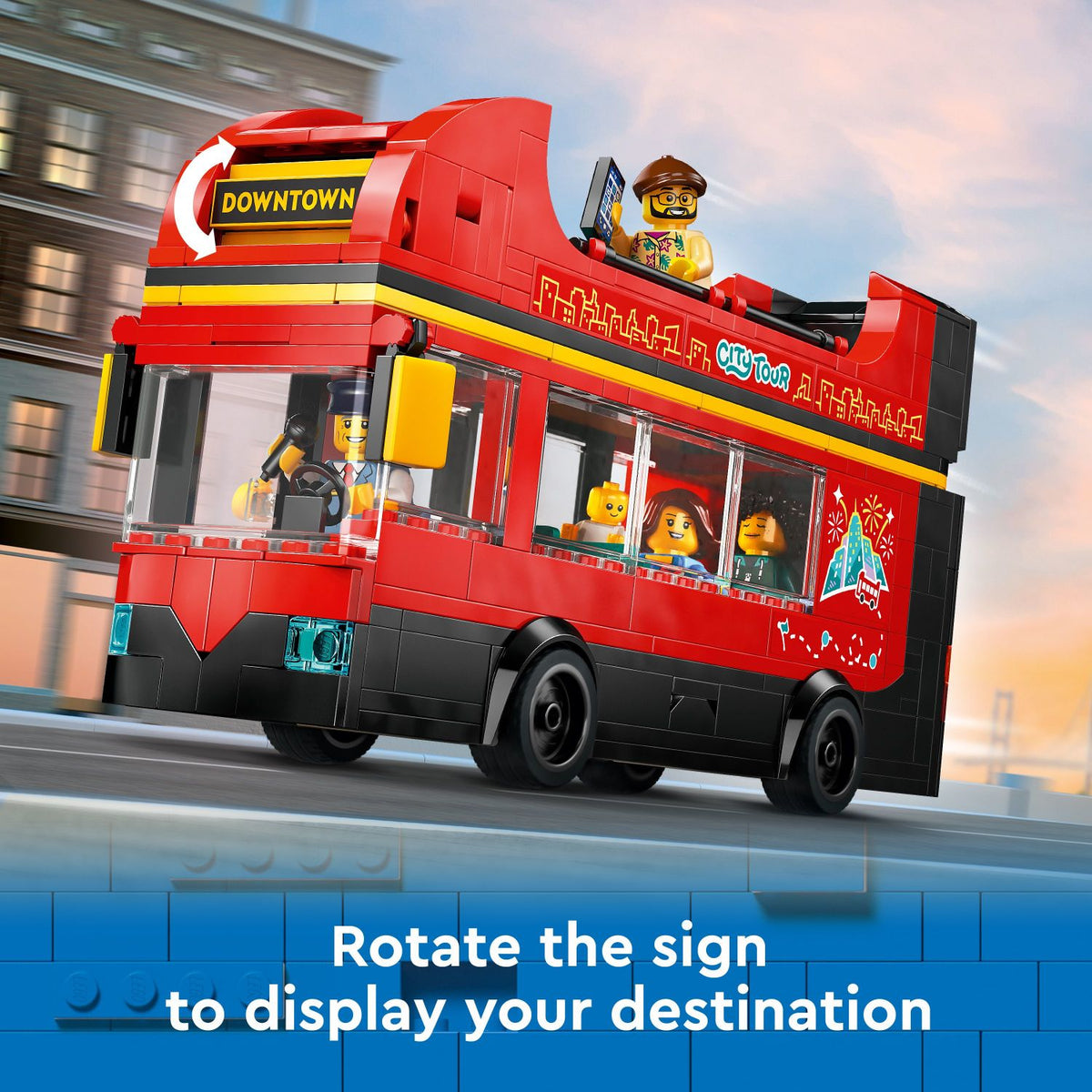 LEGO Red Double-Decker Sightseeing Bus