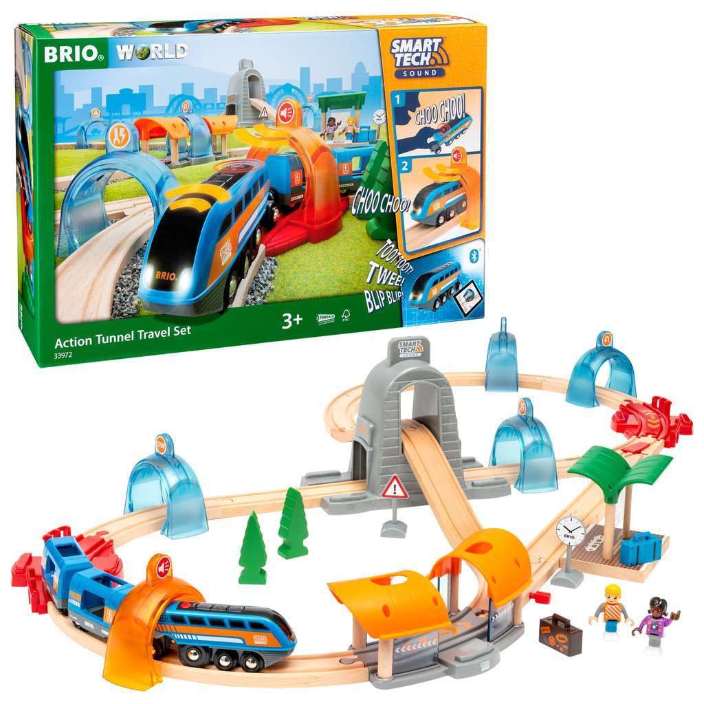 BRIO Smart Tech Sound Action Tunnel Travel Set