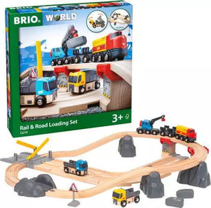 BRIO Rail & Road Loading Set