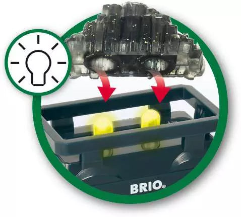 BRIO Light Up Gold Wagon