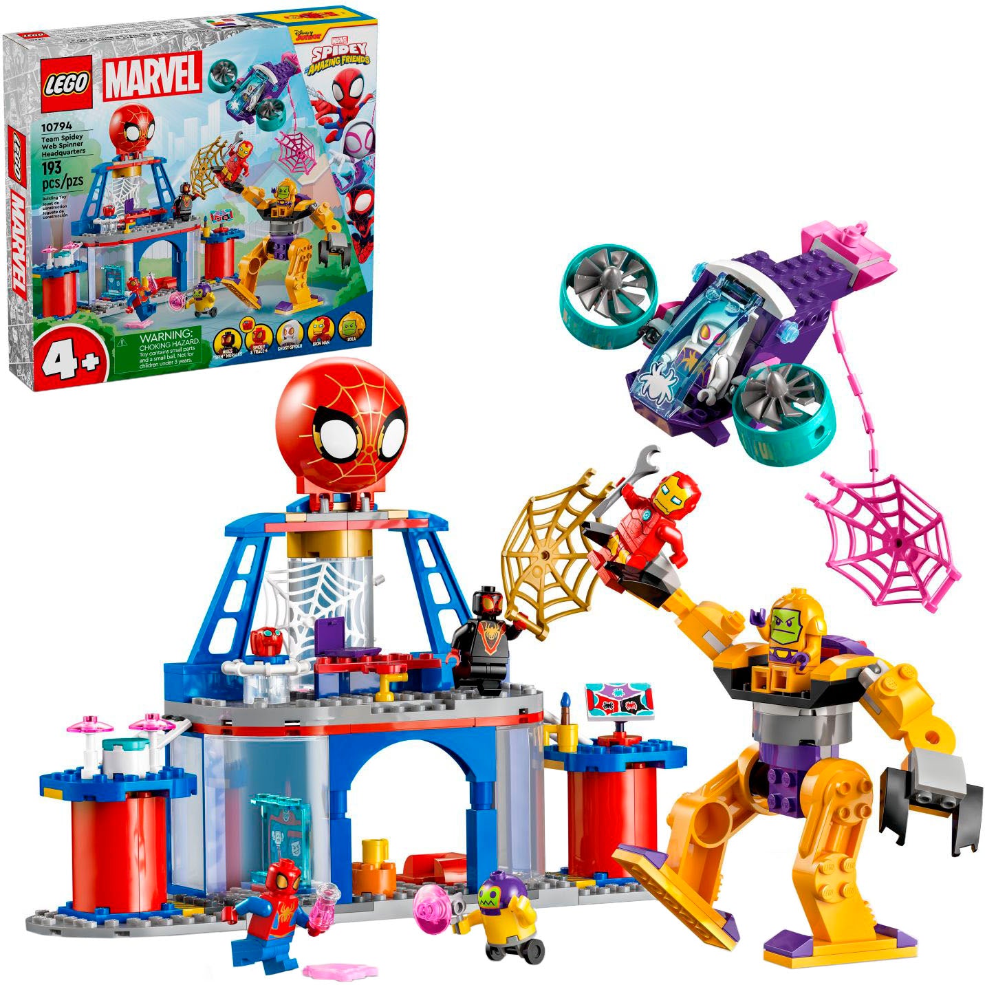 LEGO Team Spidey Web Spinner Headquarters