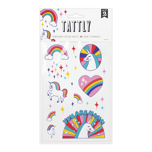Tattoo Sheets - Rainbow Unicorns