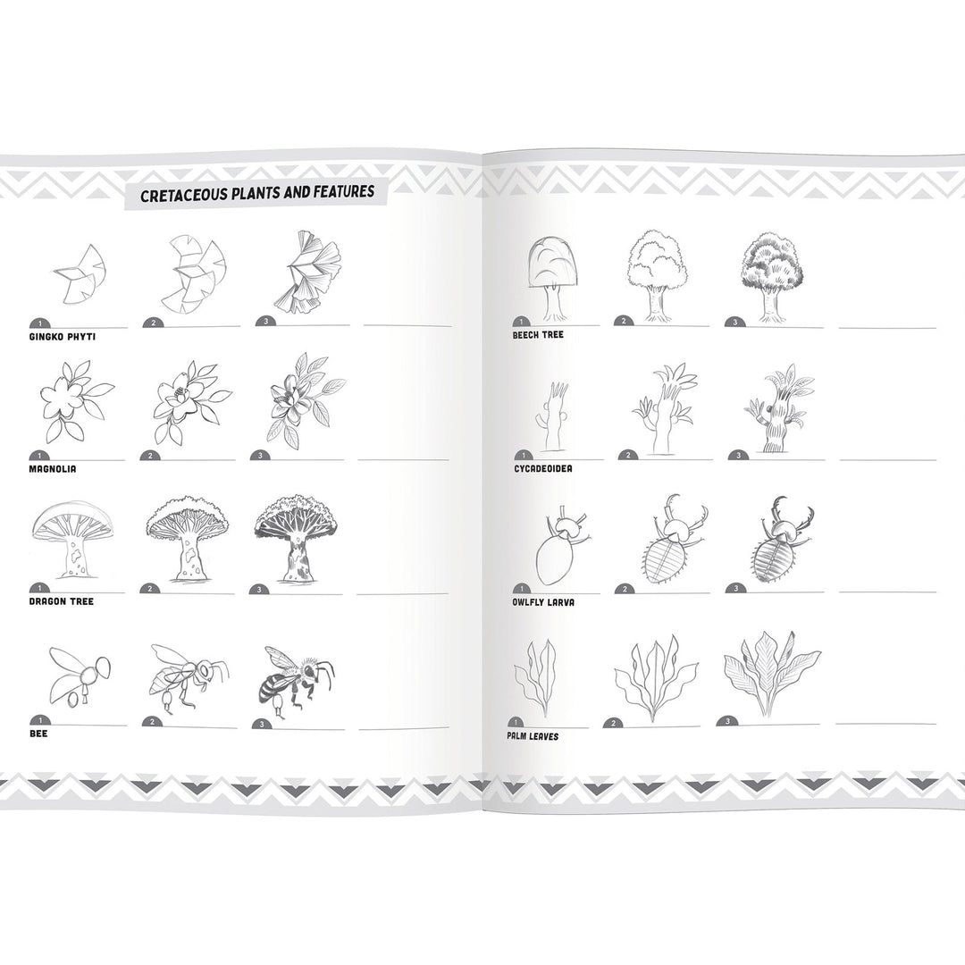 Learn to Draw Dinosaurs w/stickers