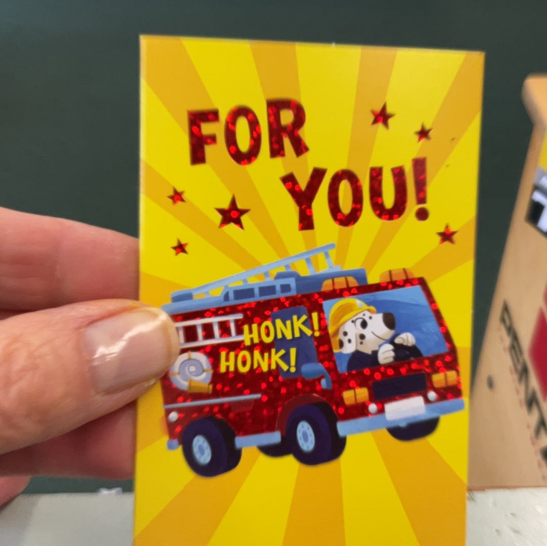 Fire Engine Enclosure Card