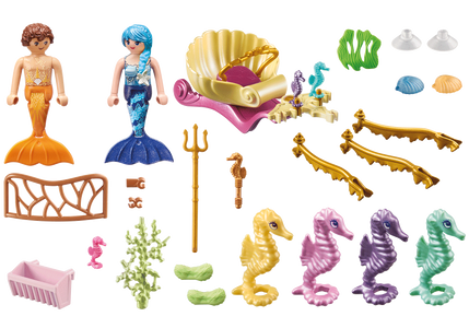 Mermaid Seahorse Carriage