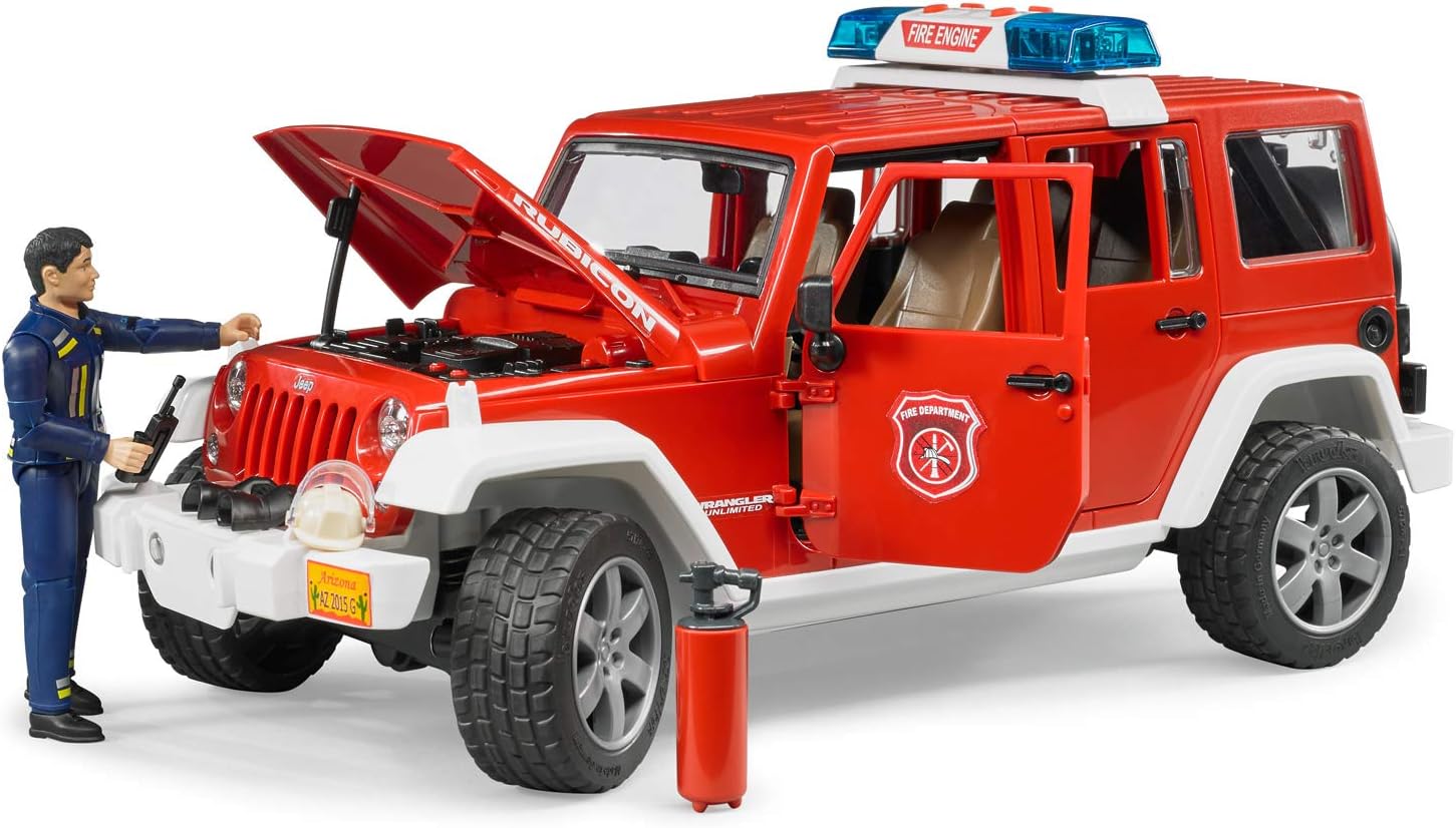 Bruder 02528 Jeep Rubicon Fire with Fireman