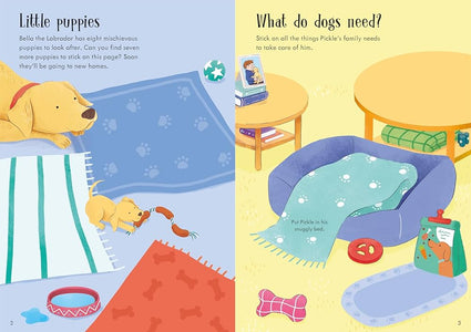 Usborne Little First Stickers - Dogs & Puppies