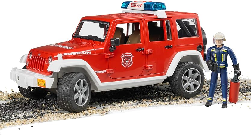 Bruder 02528 Jeep Rubicon Fire with Fireman