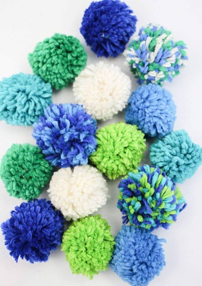 Pom Pom Garland - Blue