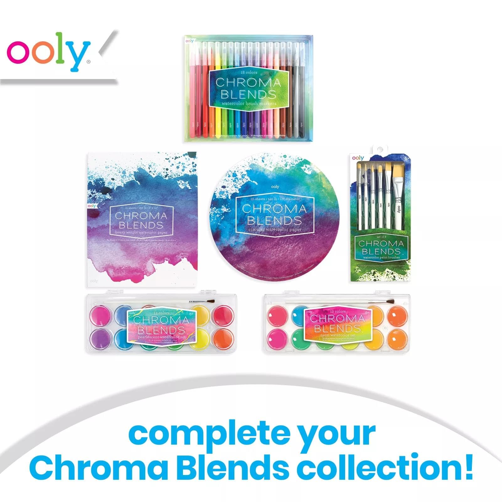Chroma Blends Watercolor Brush Markers