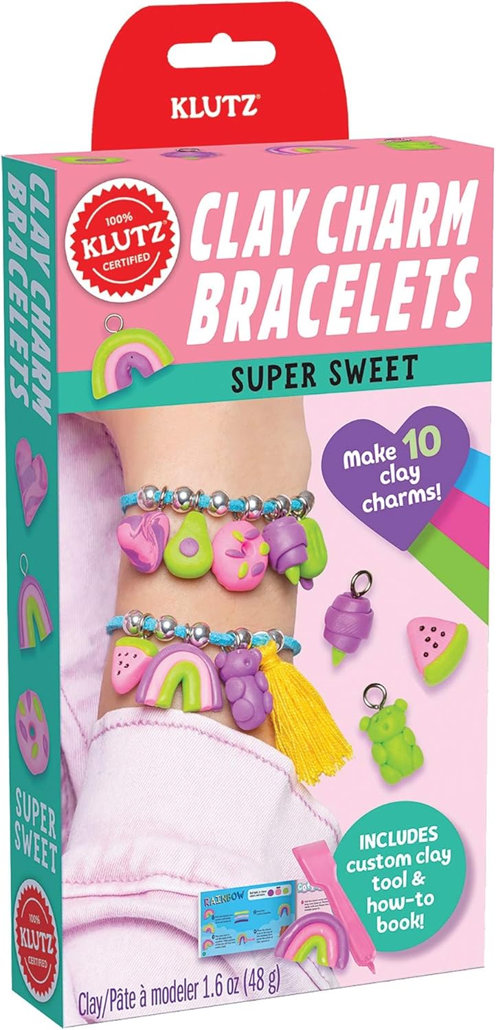 Clay Charm Bracelets: Super Sweet