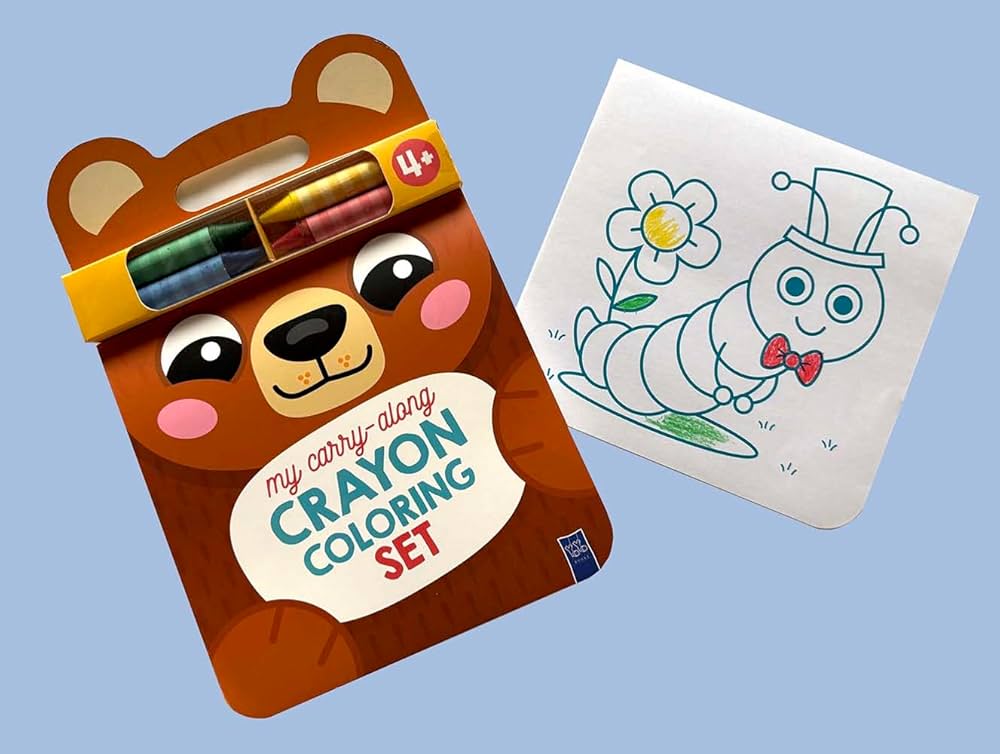 My Carry-Along Crayon Coloring Set: Bear & Friends