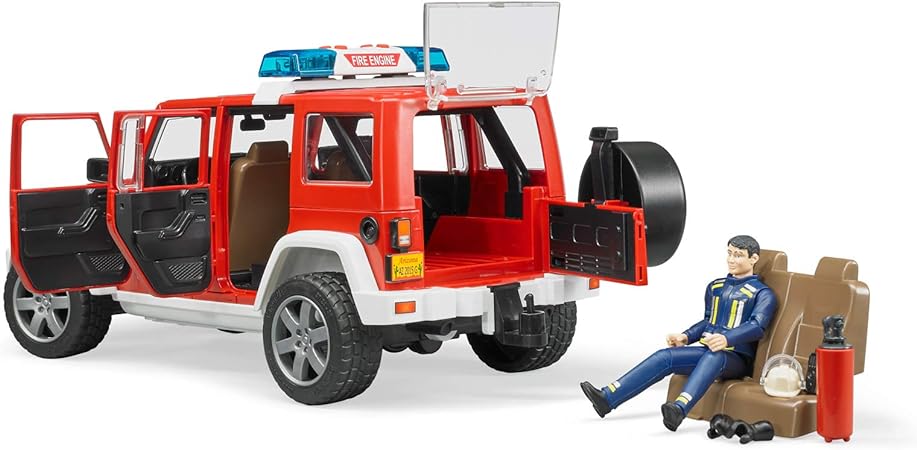 Bruder 02528 Jeep Rubicon Fire with Fireman