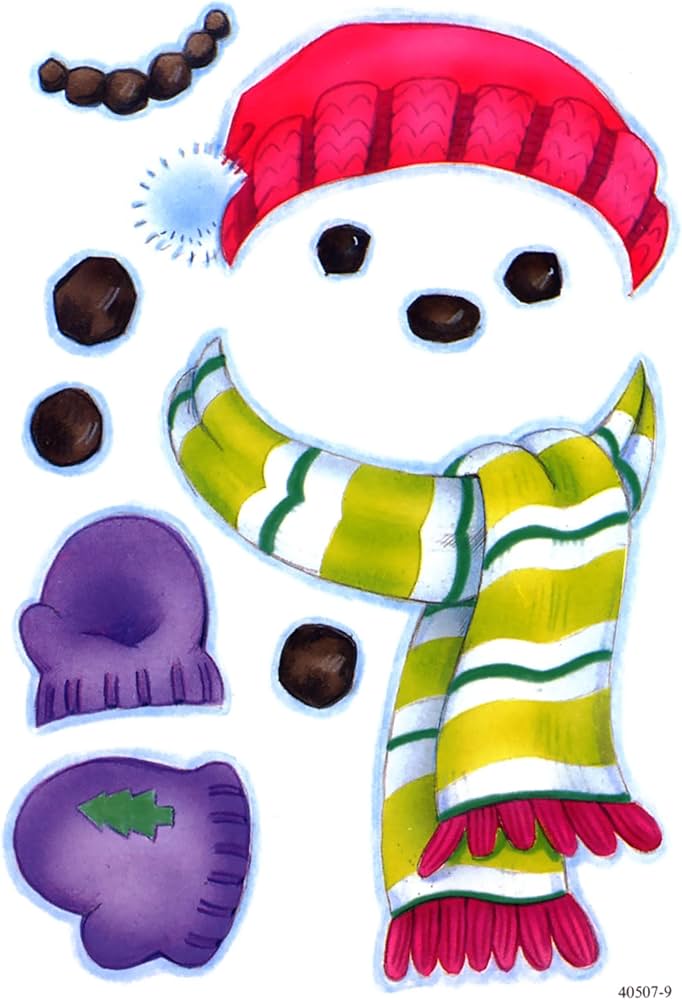 Stickers - Decorate a Snowman