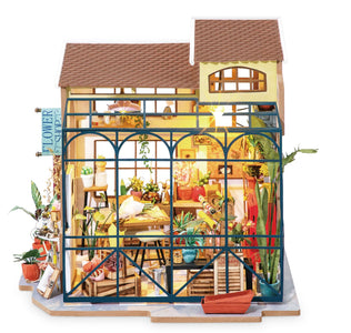 DIY Miniature House Kit: Floral Corner