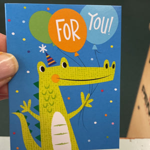 Alligator For You Enclosure Card