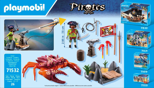 Pirates Battle Against the Giant Crab
