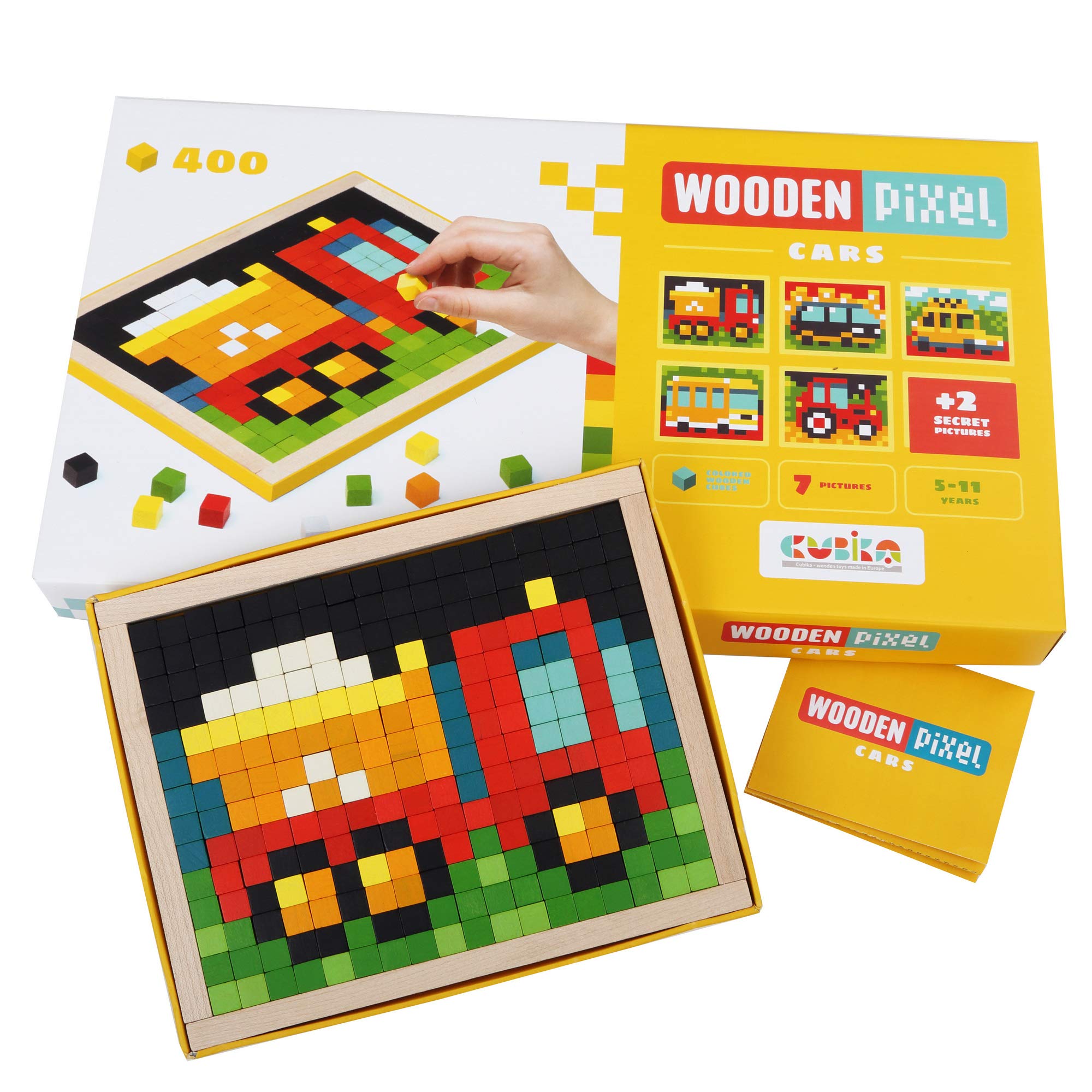 Cubika Wooden Pixel Cars