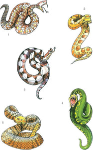 Tattoos - Glow in the Dark Snakes