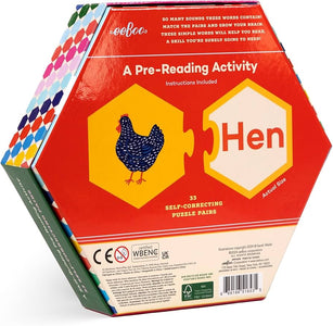 Simple Words Hexagon Puzzle Pairs