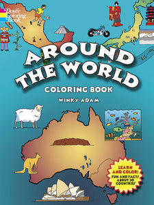 Around the World Coloring  Book