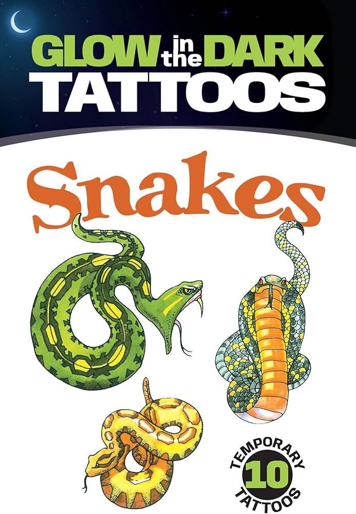 Tattoos - Glow in the Dark Snakes