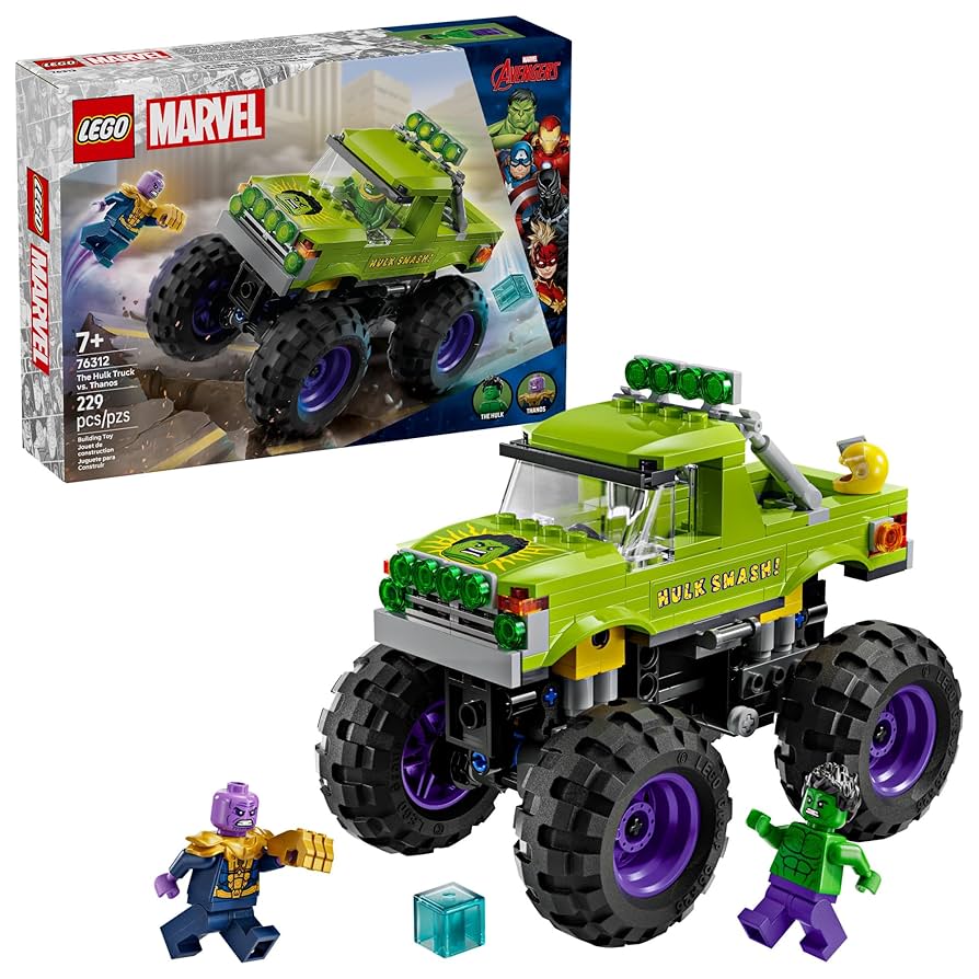 LEGO Marvel The Hulk Truck vs. Thanos