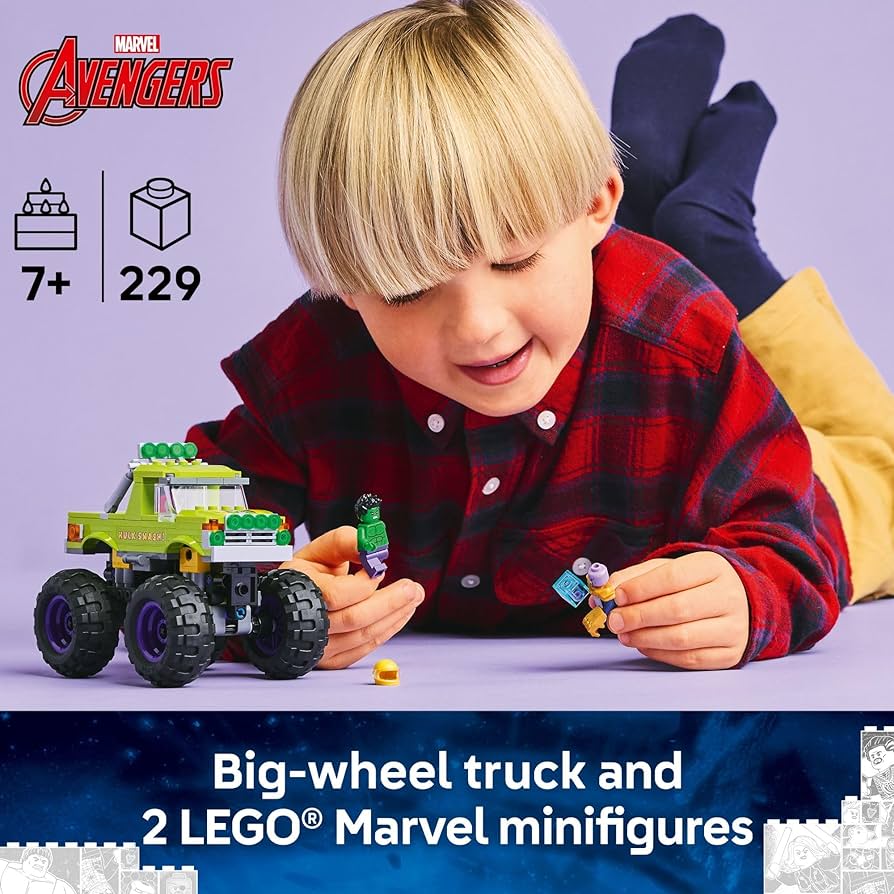 LEGO Marvel The Hulk Truck vs. Thanos