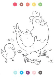 Color By Number - Fun on the Farm