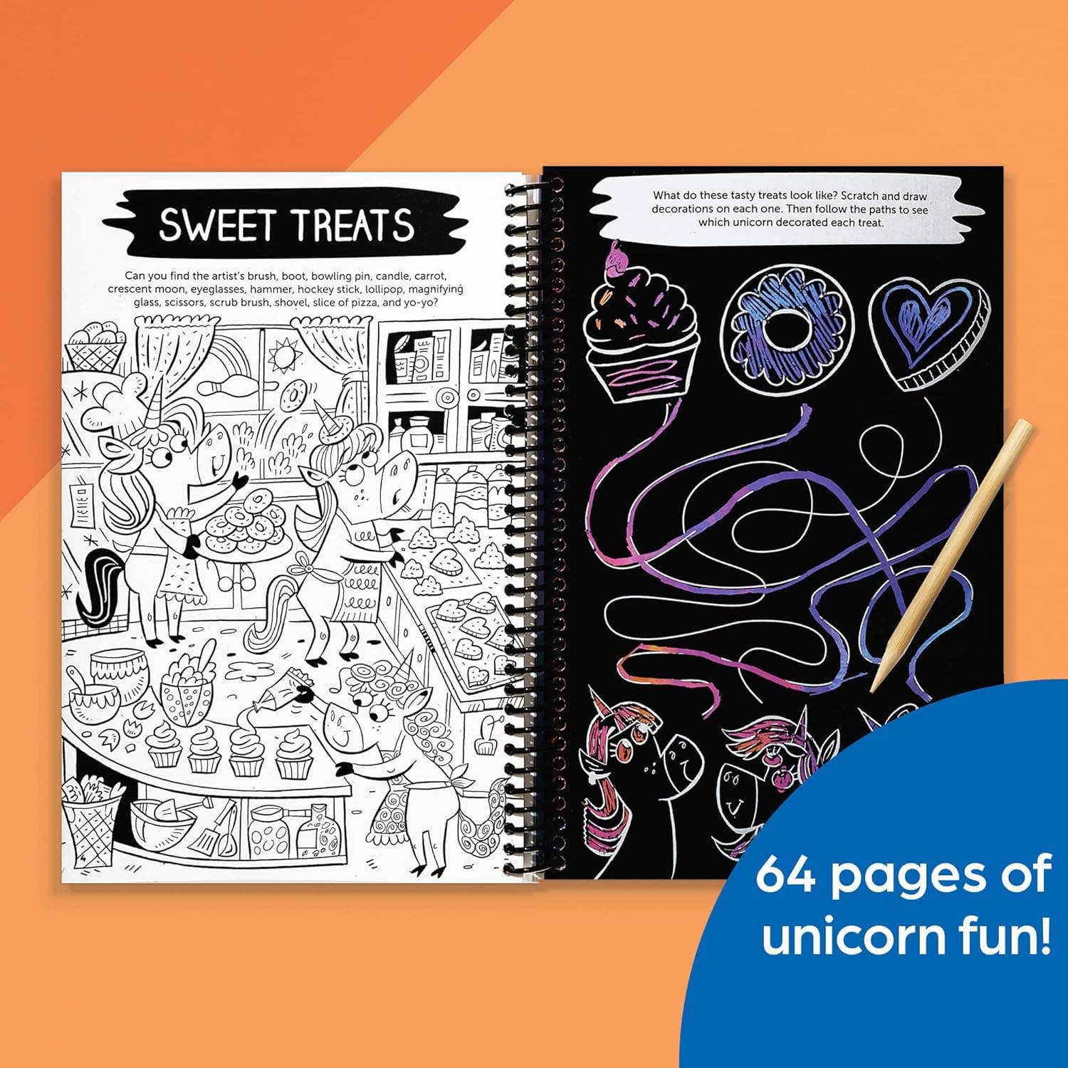 Scratch-Off Hidden Pictures Unicorn Puzzles