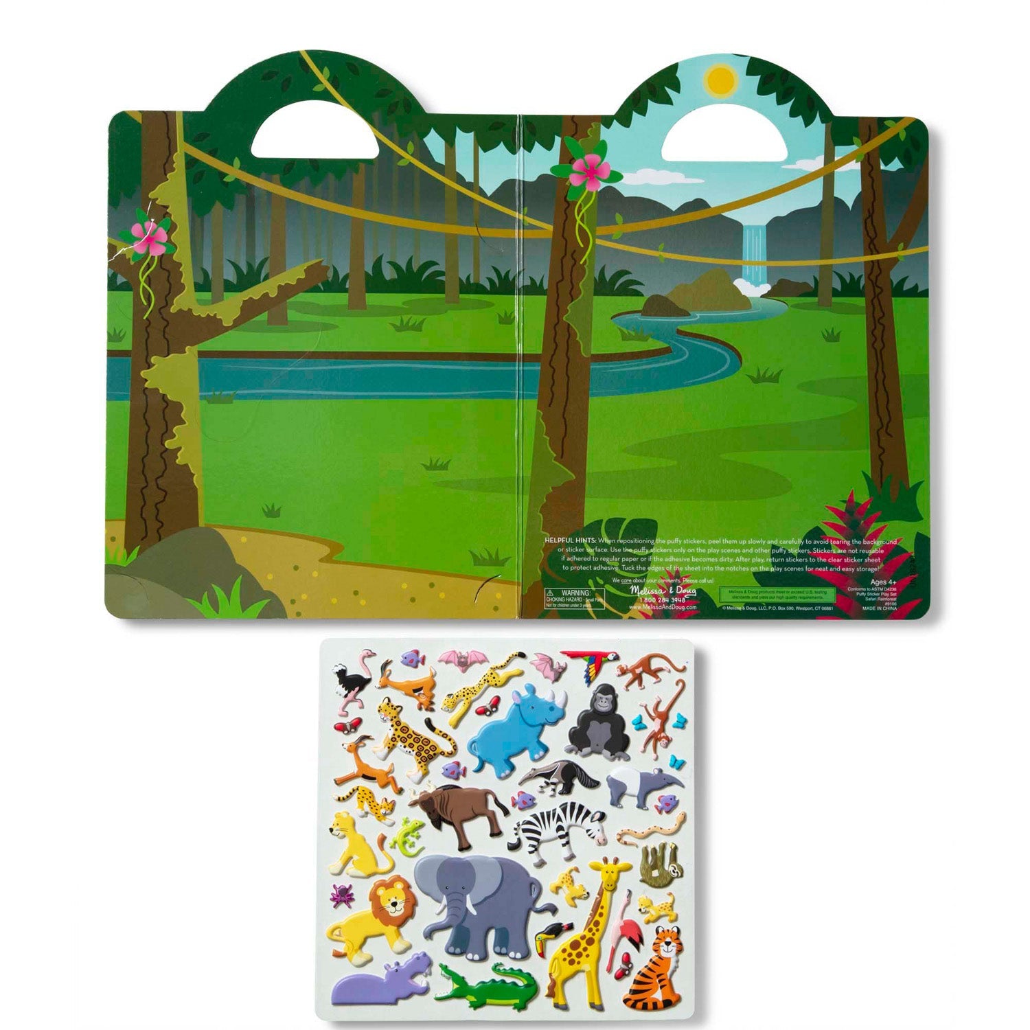 Puffy Sticker Play Set - Safari