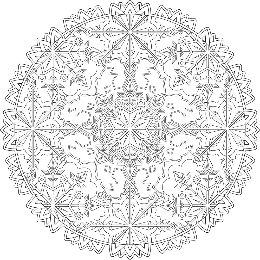 Creative Haven Snowflakes Mandalas Coloring Book