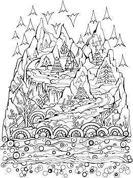 Creative Haven Deluxe Edition Four Seasons Coloring Book