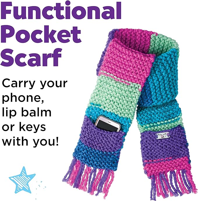 Learn to Knit Pocket Scarf