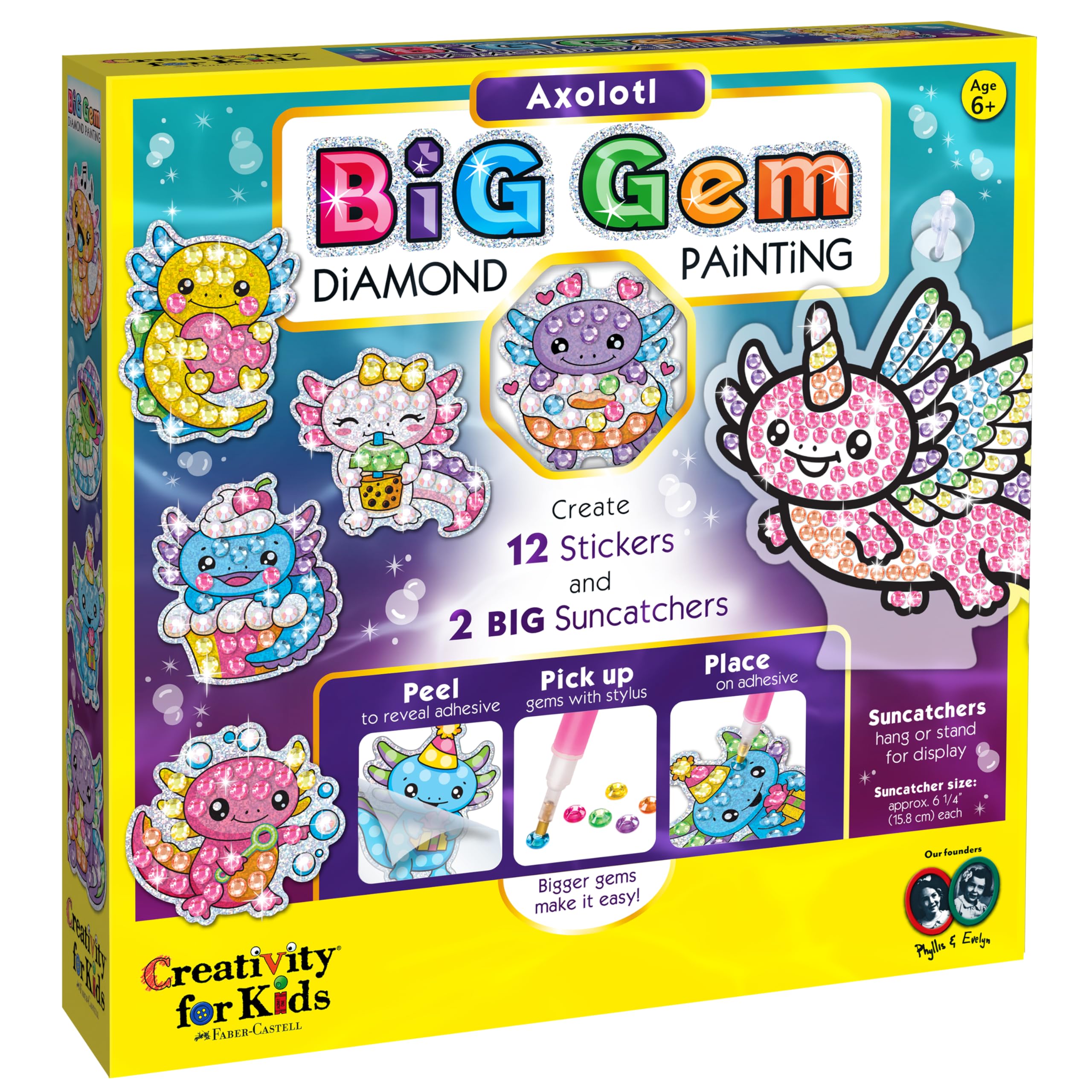 Big Gem Diamond Painting Axolotl