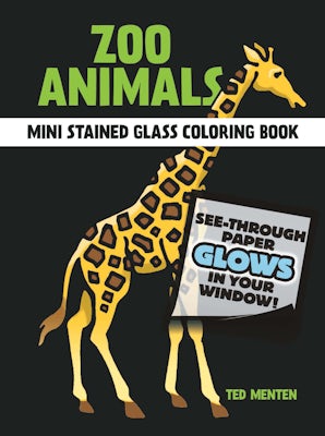 Little Zoo Animals Stained Glass Coloring Book