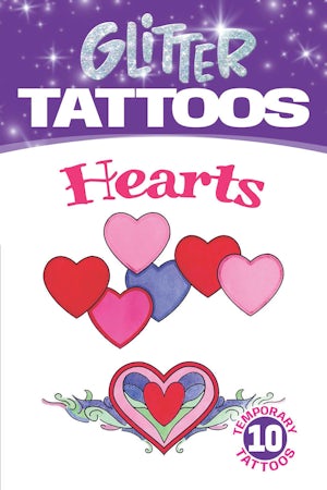 Glitter Tattoos - I Love Hearts