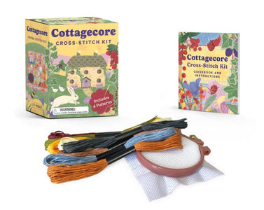 Cottagecore cross-stitch kit